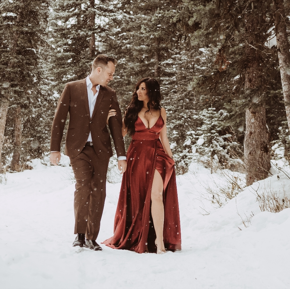 Absolutely stunning custom Ruru gown by A&N Luxe in burgundy. Size small. - Picture 3 of 5